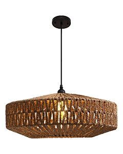 انارة معلقة خيزران 2 متر E27x1L قطر 50 سم ساس