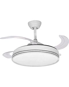 Pendant Light Fan Shape 3 Lights - 75 Watts Ron - White