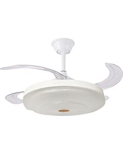 Pendant Light in the Shape of a Fan 3 Lights - 75W - White