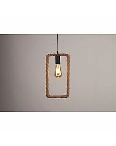 Padra Rectangular Pendant Light - Beige