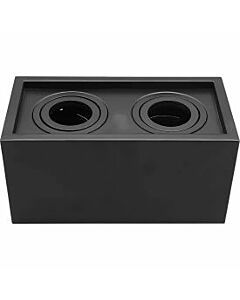 Opera Rectangular Cylinder Pendant Light - Black