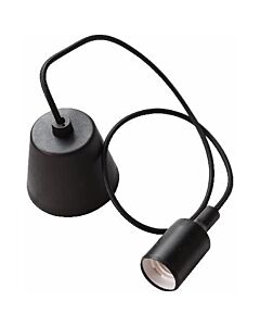 Pendant Light 100Cm Plastic - Black