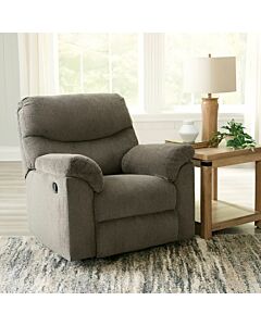 Alphonse Rocking Recliner Chair - Beige and Brown