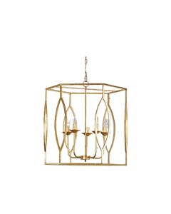 Gold Box Pendant Light