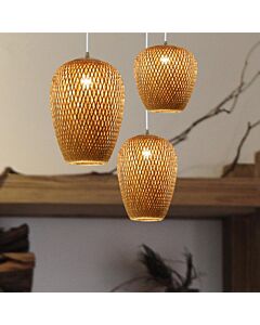 Bisk Bohemian Rattan Pendant Light