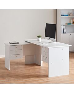 Lisbon 6-Drawer Corner Desk
