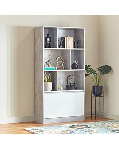 Alford Patara 3-Tier Bookcase With Drawer