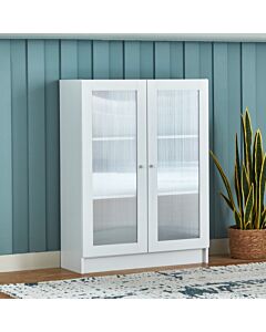 Frankfurt 3-Shelf - 2-Door Acrylic Storage Unit