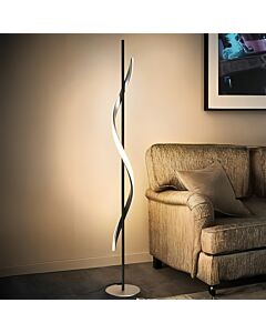 Buda Floor Lamp 24W 130Cm - Black and White