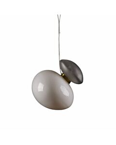 Supaston Glass Pendant Light - Grey and White