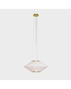 Arto Pendant Light Gold and White 52 Cm