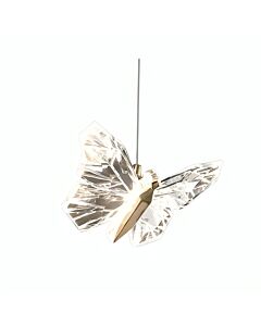 Small Butterfly Pendant Light - Gold