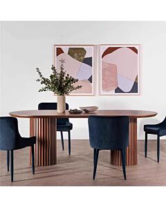 Rosa 8 Person Dining Table - Brown