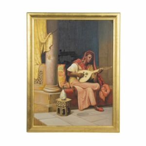 لوحة فنية كلاسيكية موكا - إطار ذهبي