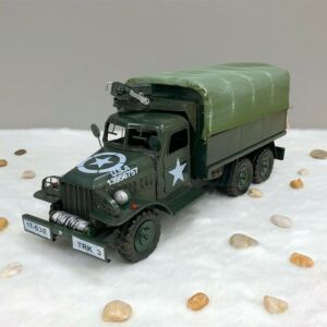 ديكور شاحنة عسكرية حديد - اخضر غامق