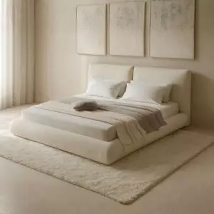 سرير كينغ مياس 180x200 سم - كريمي