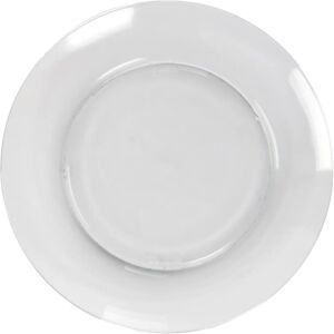 صحن عشاء زجاجي دائري من دوراليكس - شفاف