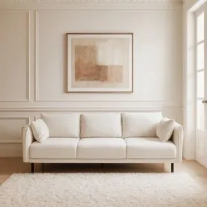 كنبة دايزي - 3 مقاعد 185 سم - اوف وايت