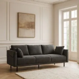 كنبة دايزي - 4 مقاعد 225 سم - رمادي غامق