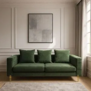 كنبة سوجين - مقعدين 185 سم - اخضر