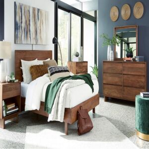 طقم غرفة نوم اسانتي حجم ملكي 193X203 سم 