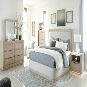 طقم غرفة نوم هينينجتون حجم ملكي 193X203 سم مع وحدة ادراج