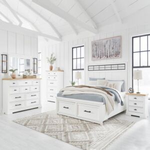 طقم غرفة نوم اشبرين حجم ملكى 193X203 سم