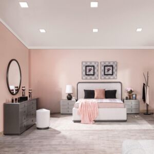 طقم غرفة نوم مع تسريحة تيري حجم ملكى 193X203 سم