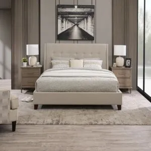 سرير كوتور كينغ 193X203 سم - بيج