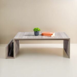 طاولة قهوة ريجنار خشبية رمادي فاتح