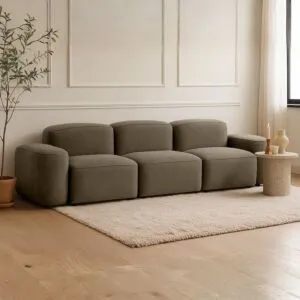 كنبة 3 مقاعد ماردين - 3 قطع - اخضر غامق