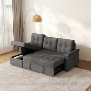 Bourval Sofa Bed - Dark Grey