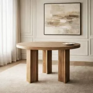 طاولة طعام من مجموعة ماريانا - 6 أشخاص - بني