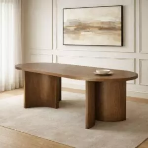 طاولة طعام من مجموعة ماركو - 8 اشخاص - بني