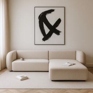 كنب زاوية قابل للعكس على الجهتين فلاودي - بيج