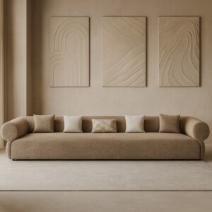 كنبة رباعية روفان - بني فاتح