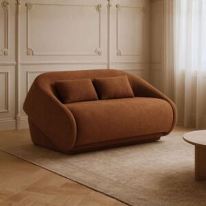 كنبة سرير مقعدين ايرام - بني