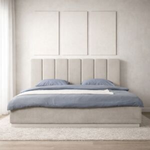 سرير كينغ كابدوكيا - بيج وابيض