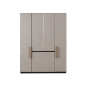 Vera 4-Door Wardrobe – Beige and Gold