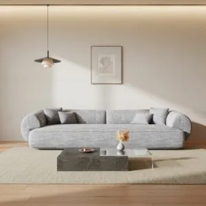 كنبة رباعية كوارت - رمادي