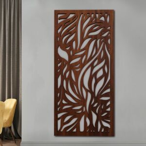 لوحة ديكور خشبية بتصميم فن هندسي ايلا