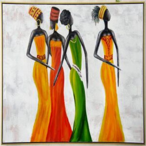 لوحة جدارية فنية - نساء افريقيا