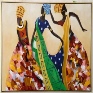 لوحة جدارية فنية - أنيقات أفريقيا