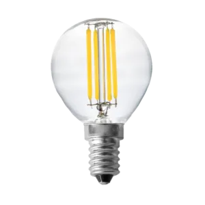 لمبة نجف زجاج كروي شفاف انارة بيضاء