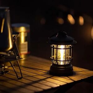 فانوس رمضان ليد مع ديمر للتحكم في شدة الضوء - أسود - ماركة همر