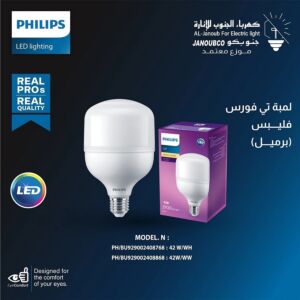 Philips T-Force Bulb - Cylindrical - 42W - Yellow Light Color