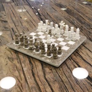 تحفة شطرنج الفلورينس - رمادي وأبيض