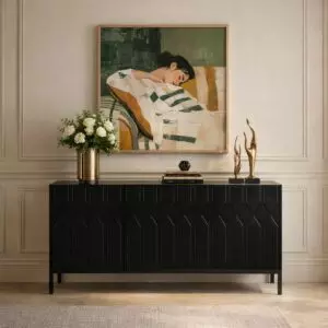طاولة بوفيه هيتار - اسود