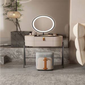 طاولة تزيين مع مقعد دونيال - متعدد الألوان