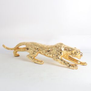 تحفة ديكور تيجري على شكل نمر - ذهبي